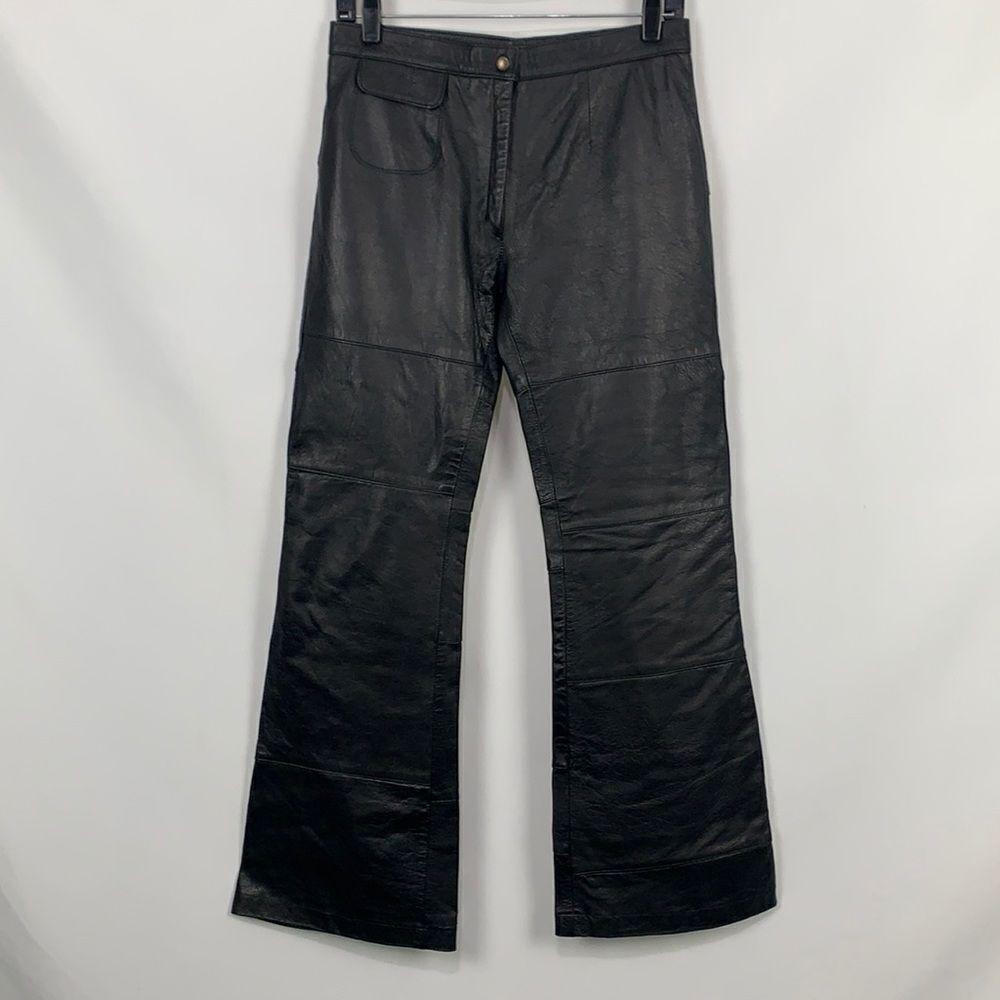 Vera Pelle VTG black leather pants